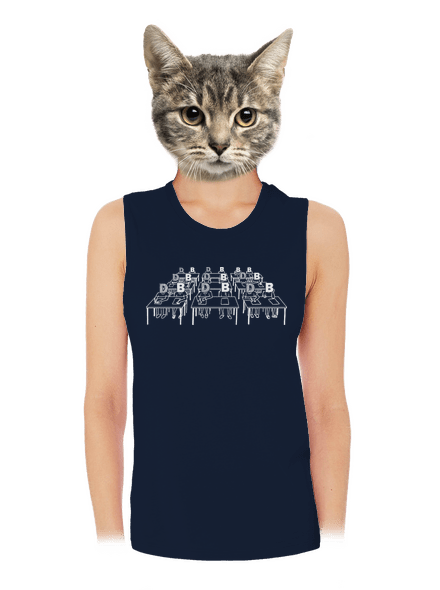 Cimrman: Debil, blbeček dámské tílko volné Navy