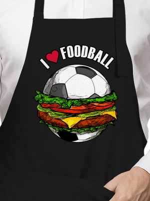 Foodball zástěra Black