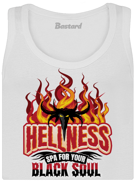 Hellness dámské tílko klasické White