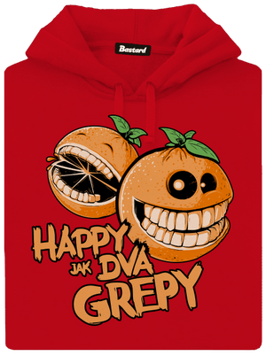 Happy grepy pánská mikina klokanka Red