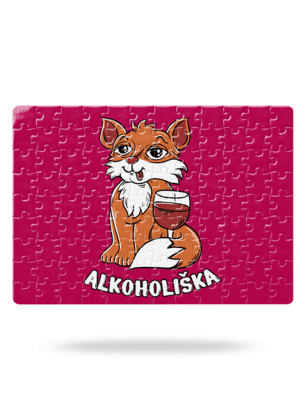Vínová Alkoholiška puzzle White