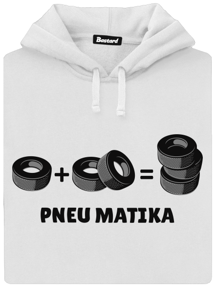 Pneu Matika dámská mikina klokanka White