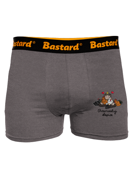 Rozmazluji slepice boxerky Gray Melange