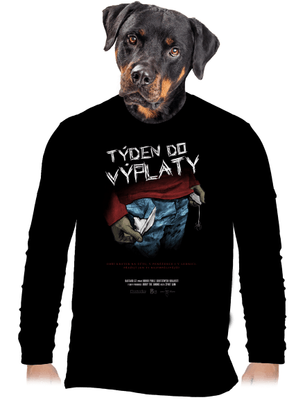 B13: Týden do výplaty pánské dlouhý rukáv Black