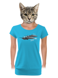 dámské tričko s lemem