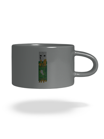 USB city hrnek makronka Grey Macaron