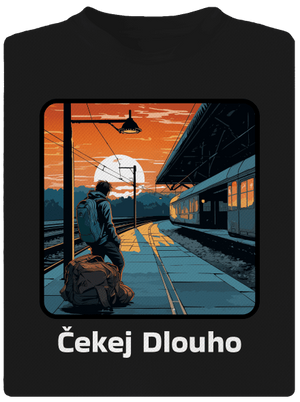 Čekej dlouho dětské sportovní tričko Black