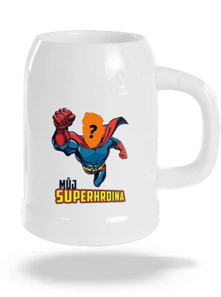 Můj superhrdina půllitr White