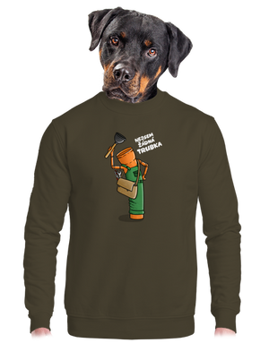 unisex mikina bez kapuce