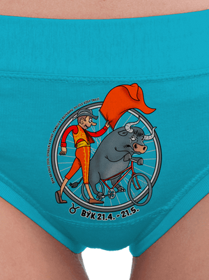 Cyklistický horoskop: Býk dámské kalhotky Turquoise