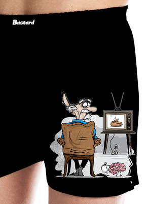 TV News pánské trenky Black