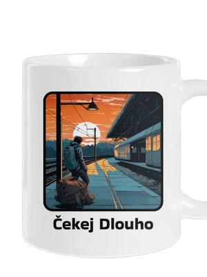 Čekej dlouho klasický hrnek White