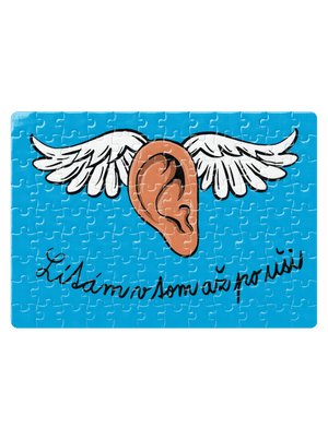 Až po uši puzzle White