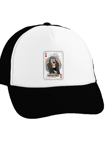 Kárové eso Jirky Káry kšiltovka truckerka Black cap