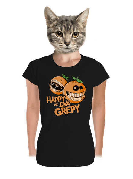 Happy grepy dámské tričko premium Black