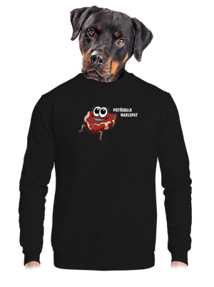 unisex mikina bez kapuce