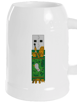 USB city půllitr White
