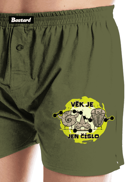Věk je jen číslo pánské trenky Khaki