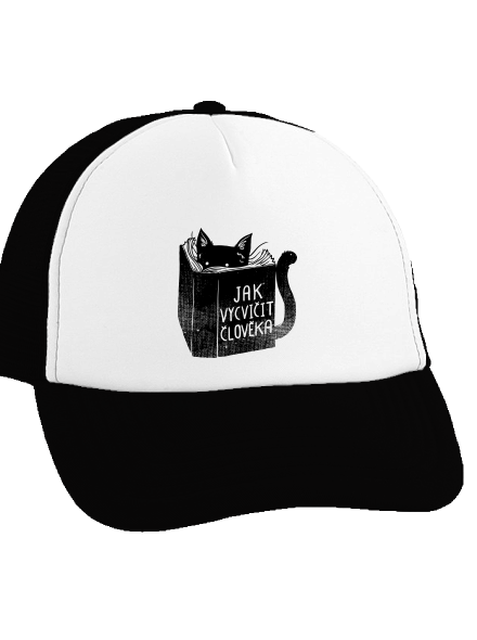 Povinná četba kšiltovka truckerka Black cap