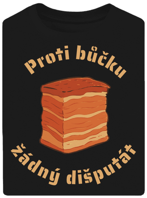 Proti bůčku žádný dišputát unisex tričko oversized Black