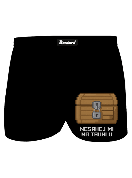 Nesahej mi na truhlu pánské trenky Black