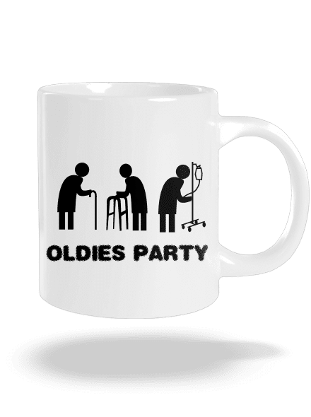 Oldies party velký hrnek White