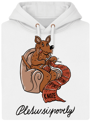 Pletu si povely unisex mikina premium Snowwhite