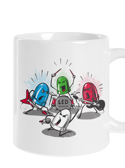 Led Zeppelin klasický hrnek White
