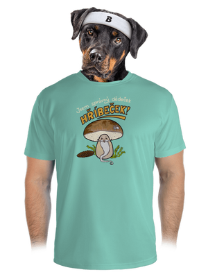 Babka a hříbeček pánské sportovní tričko Mint Mal