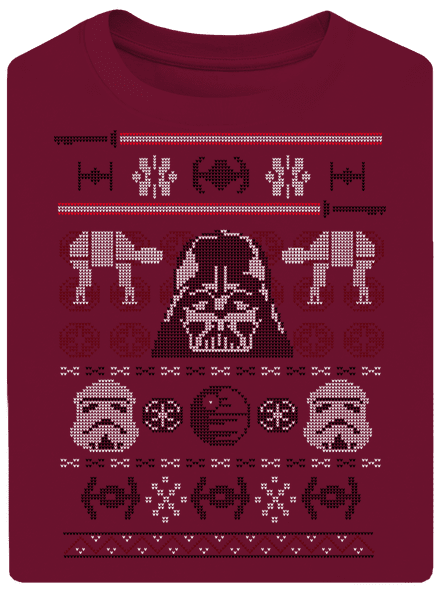 Vader na svetru unisex tričko oversized Garnet