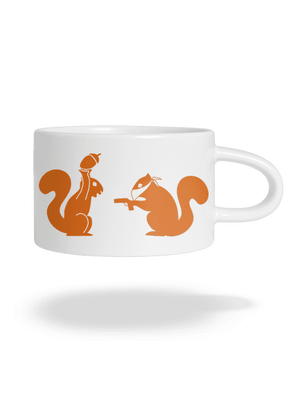 Veverky hrnek makronka White