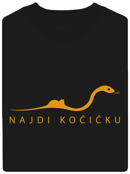 Najdi kočičku unisex mikina bez kapuce Black