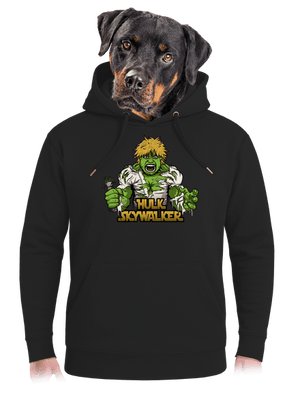 Hulk Skywalker unisex mikina premium Dark Black