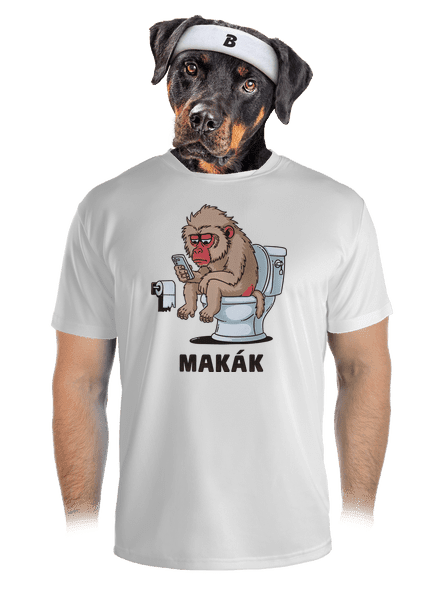Makák pánské sportovní tričko White
