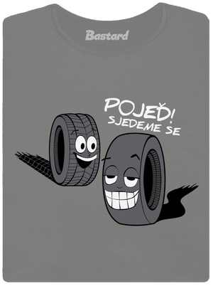 Pneumatiky dámské tričko Dark Gray Melange