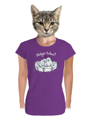 Miluju tulení dámské tričko premium Purple