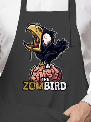 Zombird zástěra Dark Grey