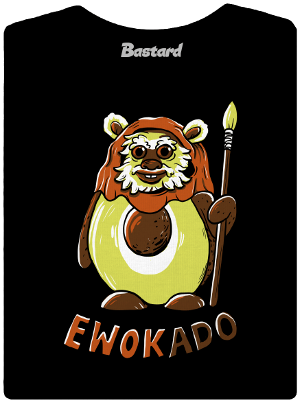 Ewokado dámské tričko s lemem Black