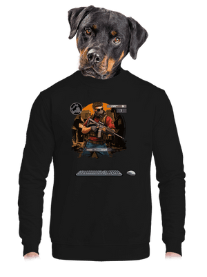 unisex mikina bez kapuce