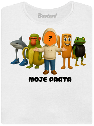 Brainrot parta pro holky dámské tričko s lemem White