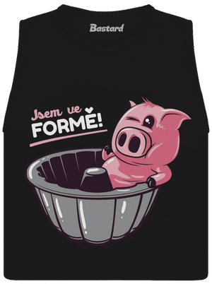 Ve formě dámské tílko volné Black