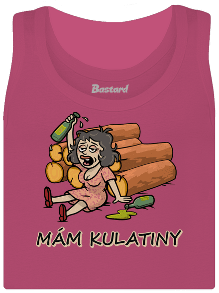 Mám kulatiny dámské tílko klasické Magenta