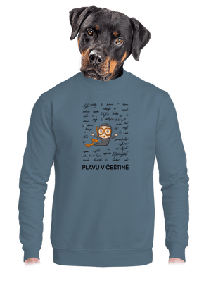 unisex mikina bez kapuce