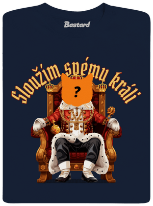 Sloužím svému králi pánské tričko Navy