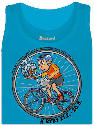Cyklistický horoskop: Ryby dámské tílko klasické Blue Atol