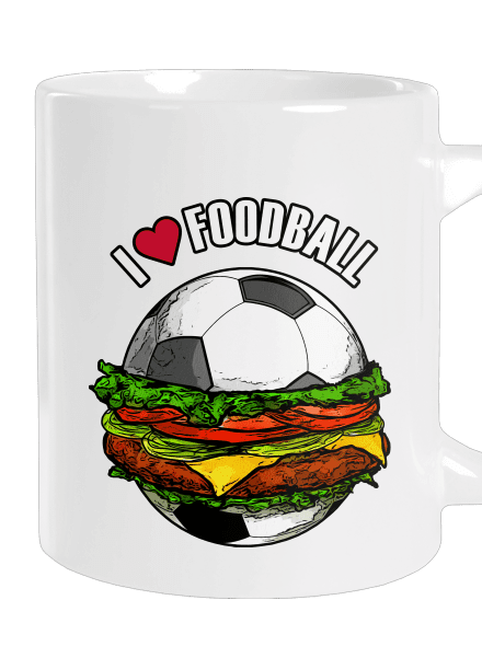 Foodball velký hrnek White