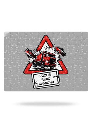 Řidič kamionu puzzle White