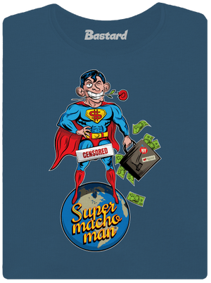 Supermachoman dámské tričko premium Petrol Blue