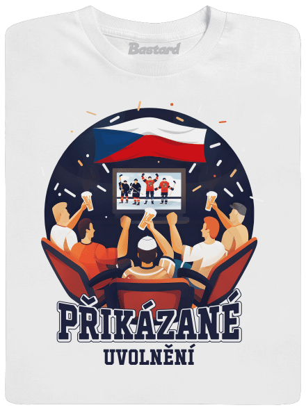 Přikázané uvolnění pánské dlouhý rukáv White