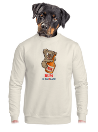 unisex mikina bez kapuce